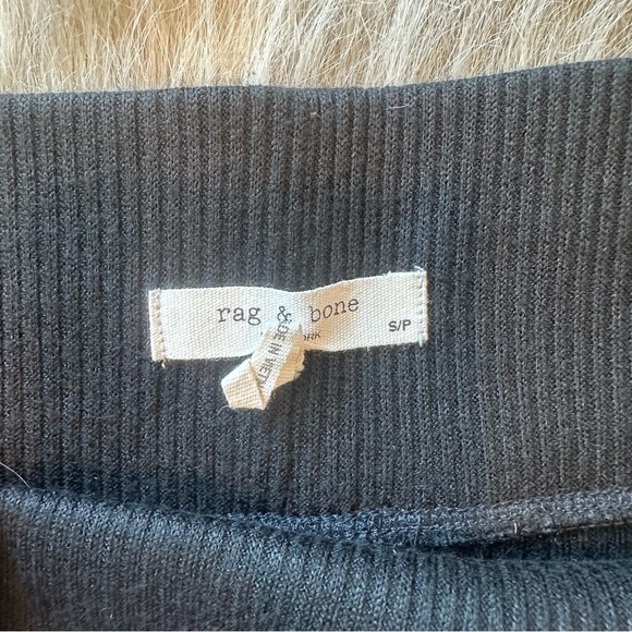 Rag & Bone Rib Knit Ribbed Bike Shorts - Size Small - Black - Perfect Condition! - Picture 4 of 8